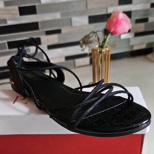 Elegant Black Strappy Sandals